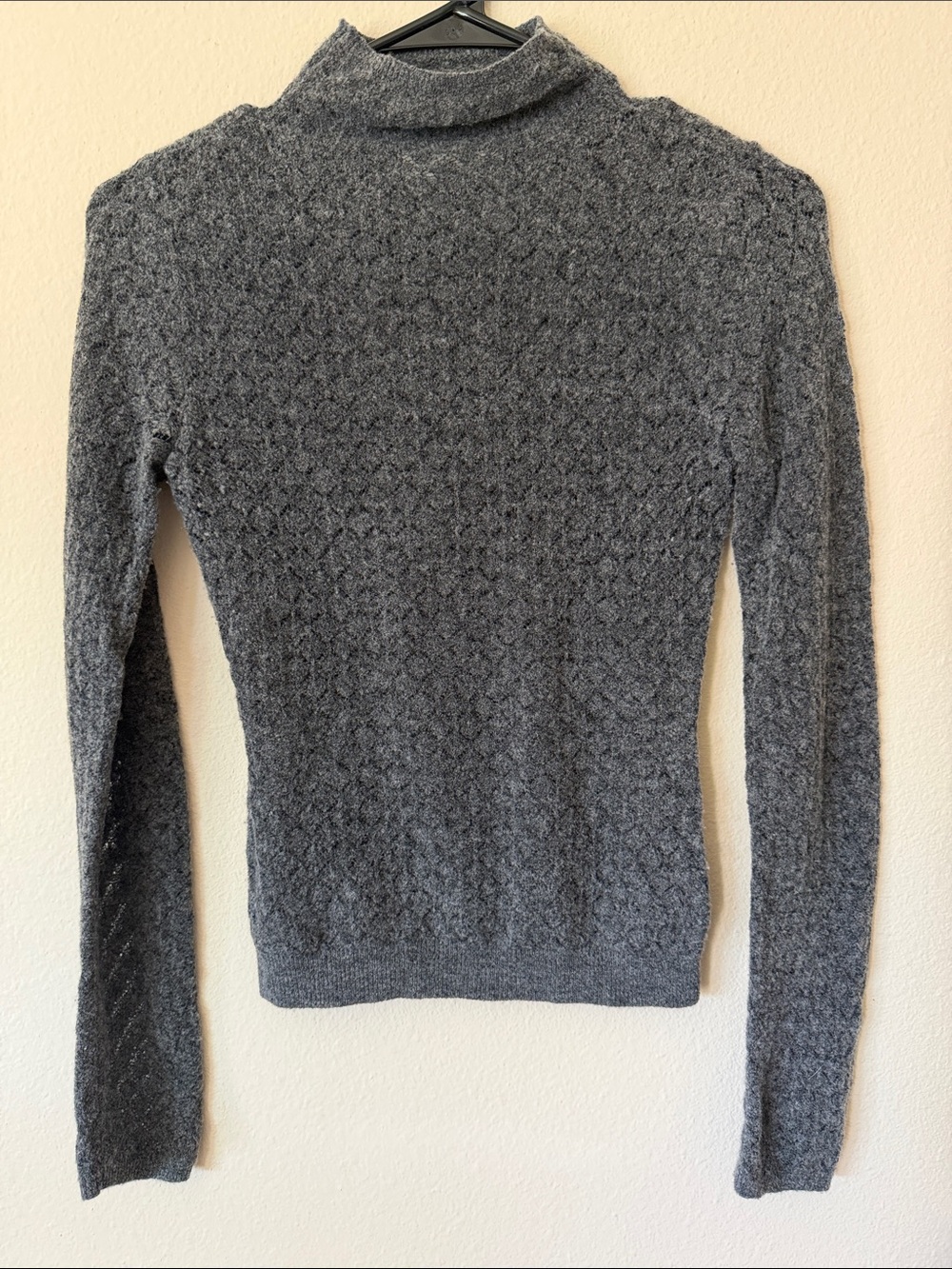 Abercrombie & Fitch Gray Knit Turtleneck Sweater